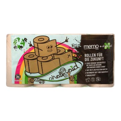 Organic toilet paper skate-aid 8 pieces - value pack of 7 from Memo