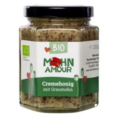 Bio Graumohn Cremehonig 230g - Österreichischer Cremehonig mit Waldviertler Graumohn von Mohn Amour