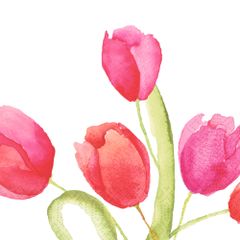 Servietten PaintedTulips 3lg33 250ct von Duni