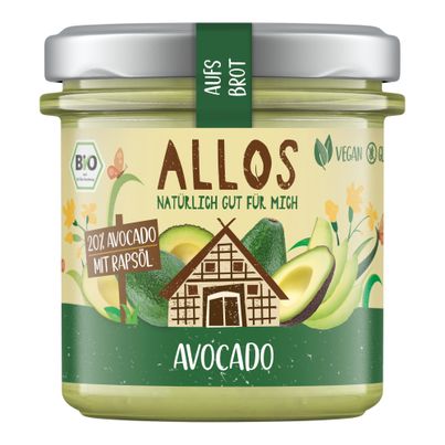 Bio Auf's Brot Avocado 140g - 6er Vorteilspack von Allos