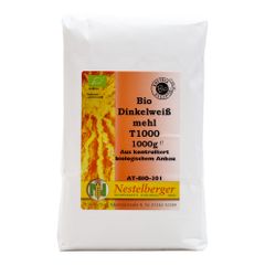 Bio Dinkelweißmehl T1000 1000g von Nestelberger