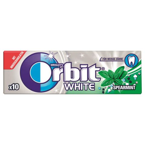 Orbit Chewing Gum Drag White Spearmint sugar free 10s - value pack of 30 from Orbit