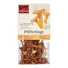 Bio Pfifferlinge getrocknet 20g - 6er Vorteilspack von Pilze Wohlrab