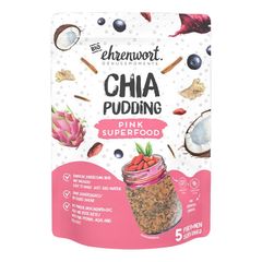 Bio Pink Superfood Chia Pudding 250g - 6er Vorteilspack von Ehrenwort Genussmomente