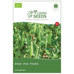 Bio Erbse Ambassador 13.6g Saatgut von Living Seeds