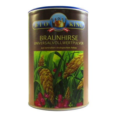 Bio Braunhirse Vollwertpulver 500g - 6er Vorteilspack von Bio King