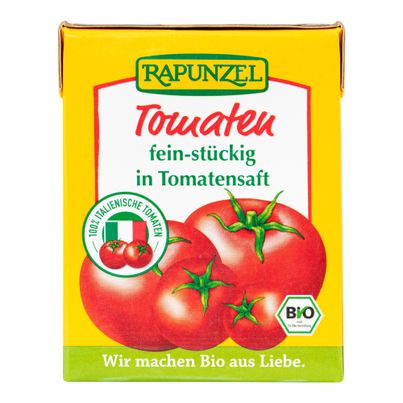 Bio Tomaten feinstückig im Tetrap. 390g - 12er Vorteilspack von Rapunzel