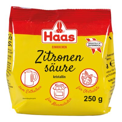Citric acid crystalline 250g from Haas Eduard