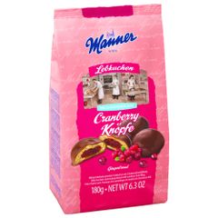 Manner Cranberry Knöpfe Lebkuchen 180g