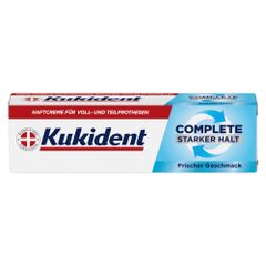 Haftcreme für Voll und Teilprothesen Complete Starker halt Frischer Geschmack 47g - 12er Vorteilspack von Kukident