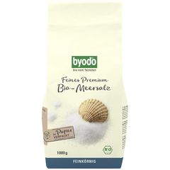 Organic Atlantic Sea Salt, fine, 1000g by Byodo