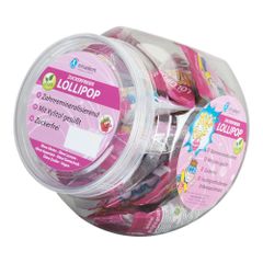 Bio Xylipop Zahnpflegelolli Erdbe. 25ct - 25er Vorteilspack von Miradent