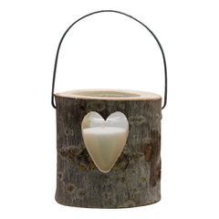 Holzlaterne mit Glas GrS 1Stück von Jeka