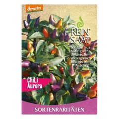 Bio Bunter Chili Aurora Samen - 5er Vorteilspack von Reinsaat