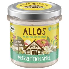 Bio Streichgenuß Meerrettich Apfel 140g - 6er Vorteilspack von Allos