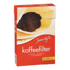 Coffee filter size 4 unbleached 100 pieces from Jeden Tag