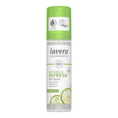 Organic Deo Spray Refresh 75ml - 4-piece value pack from Lavera Naturkosmetik