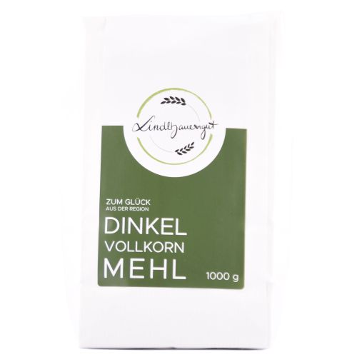 Dinkelvollkornmehl 1000g - Hoher Kieselsäure Gehalt und reich an Aminosäuren von Lindlbauerngut
