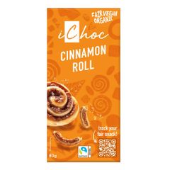 Bio vegane Cinnamon Roll Schokolade von iChoc, 80g