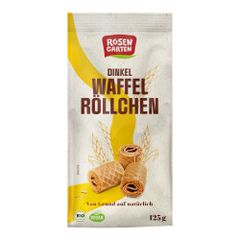 Bio Waffelröllchen Natur 125g - 6er Vorteilspack von Rosengarten