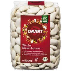 Bio Weiße Riesenbohnen 500g - 8er Vorteilspack von Davert