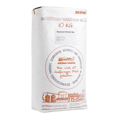 Weizenmehl glatt 700 10000g von Stöber