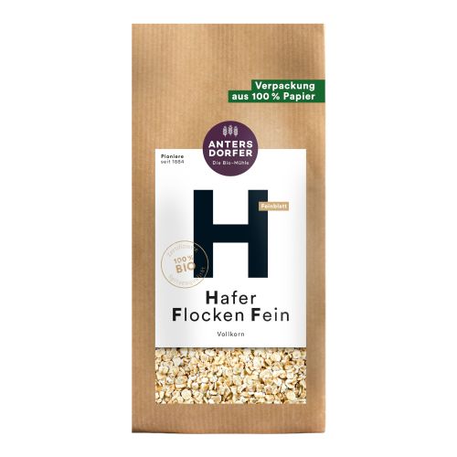 Organic fine oat flakes 500g - value pack of 6 from Antersdorfer Mühle