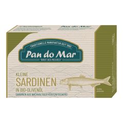 Bio Kleine Sardinen in Olivenöl 120g - 10er Vorteilspack von Pan Do Mar