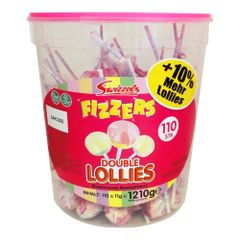 Fizzers Double Lollies 11g - 110er Vorteilspack von Swizzels