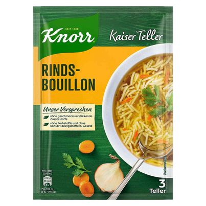 Knorr Kaiserteller Rindsbouillon mit Eiernudeln 73g