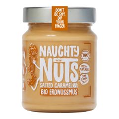 Bio Erdnussmus Salted Caramel 250g - 8er Vorteilspack von Naughty Nuts