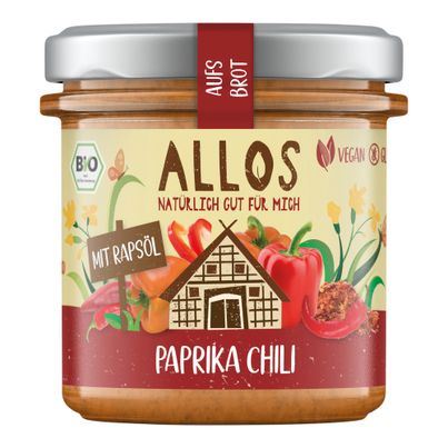 Bio Auf's Brot Paprika Chili 140g - 6er Vorteilspack von Allos