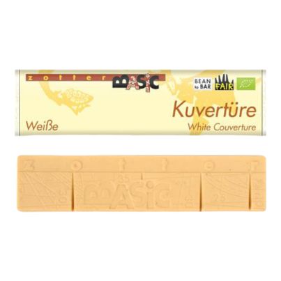 Bio Kuvertüre weiße Kuvertüre 30% 130g - 6er Vorteilspack von Zotter