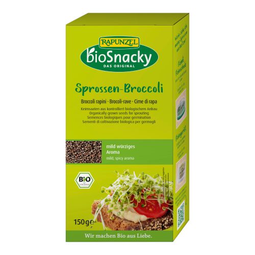 Organic bioSnacky sprout broccoli 150g - value pack of 4 from bioSnacky - Rapunzel