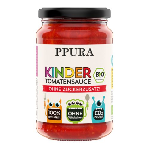 Organic children's tomato sauce 340g - value pack of 6 from Ppura