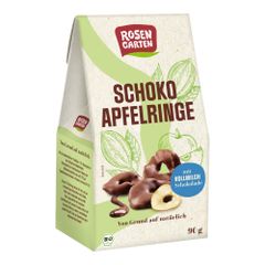 Bio Schoko Apfelringe 90g - 6er Vorteilspack von Rosengarten