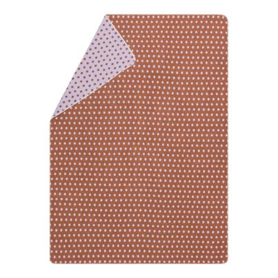 Light Cozy Blanket Polka Dots Color Toffee 140x200cm by David Fussenegger