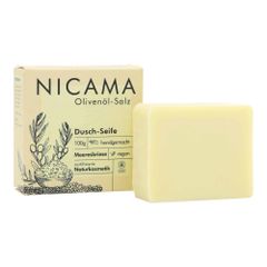 Bio Dusch-Seife Olivenöl-Salz 100g - 6er Vorteilspack von Nicama