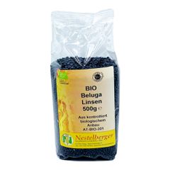 Bio Beluga Linsen schwarz 500g - 10er Vorteilspack von Nestelberger
