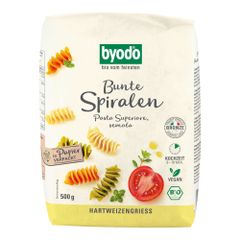 Bio Spiralen bunt semola 500g - 12er Vorteilspack von Byodo