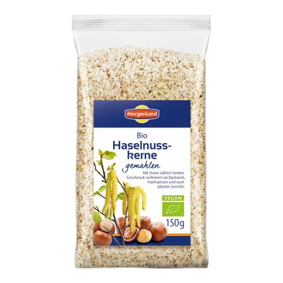 Bio Haselnusskerne gemahlen 150g - 8er Vorteilspack von Morgenland