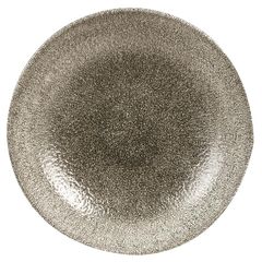 Raku Teller tief quartz von Churchill