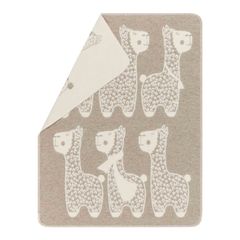 Babydecke Alpaka 70 x 90 cm - Rauch - GRS zertifiziert - von David Fussenegger