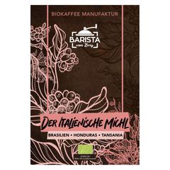 Bio Italienische Michl ganze Bohne 500g - 8er Vorteilspack von Barista Vom Berg