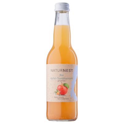 Bio Apfel-Sanddornsaft gespritzt 330ml von Biohof Naturnest