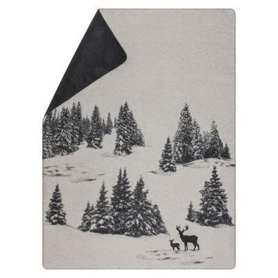 Kuscheldecke Tannen Farbe Filzgrau 150x200cm von David Fussenegger