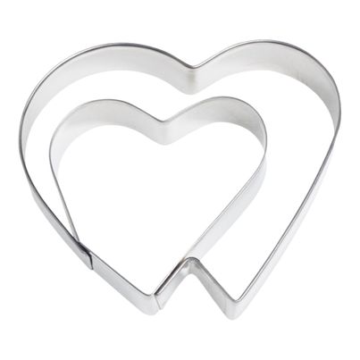 Double heart cookie cutter 6.5cm from Westmark