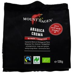 Bio Röstkaffee Arabica Pads 126g - 10er Vorteilspack von Mount Hagen