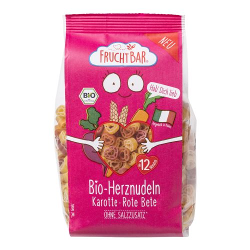 Bio Herznudeln Hab dich lieb 300g - 8er Vorteilspack von Fruchtbar