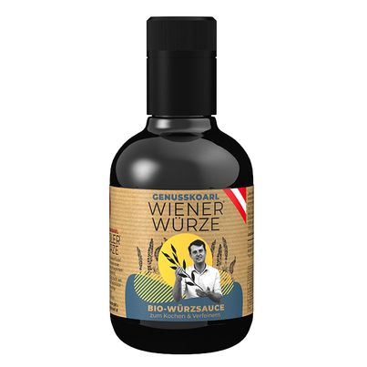 Bio Würzsauce Wiener Würze 250ml - herzhaft - salzig - ausgewogener Umami Geschmack - vegane Würzsauce von Genusskoarl